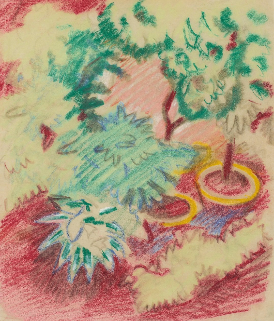 Macetas de flores de August Macke