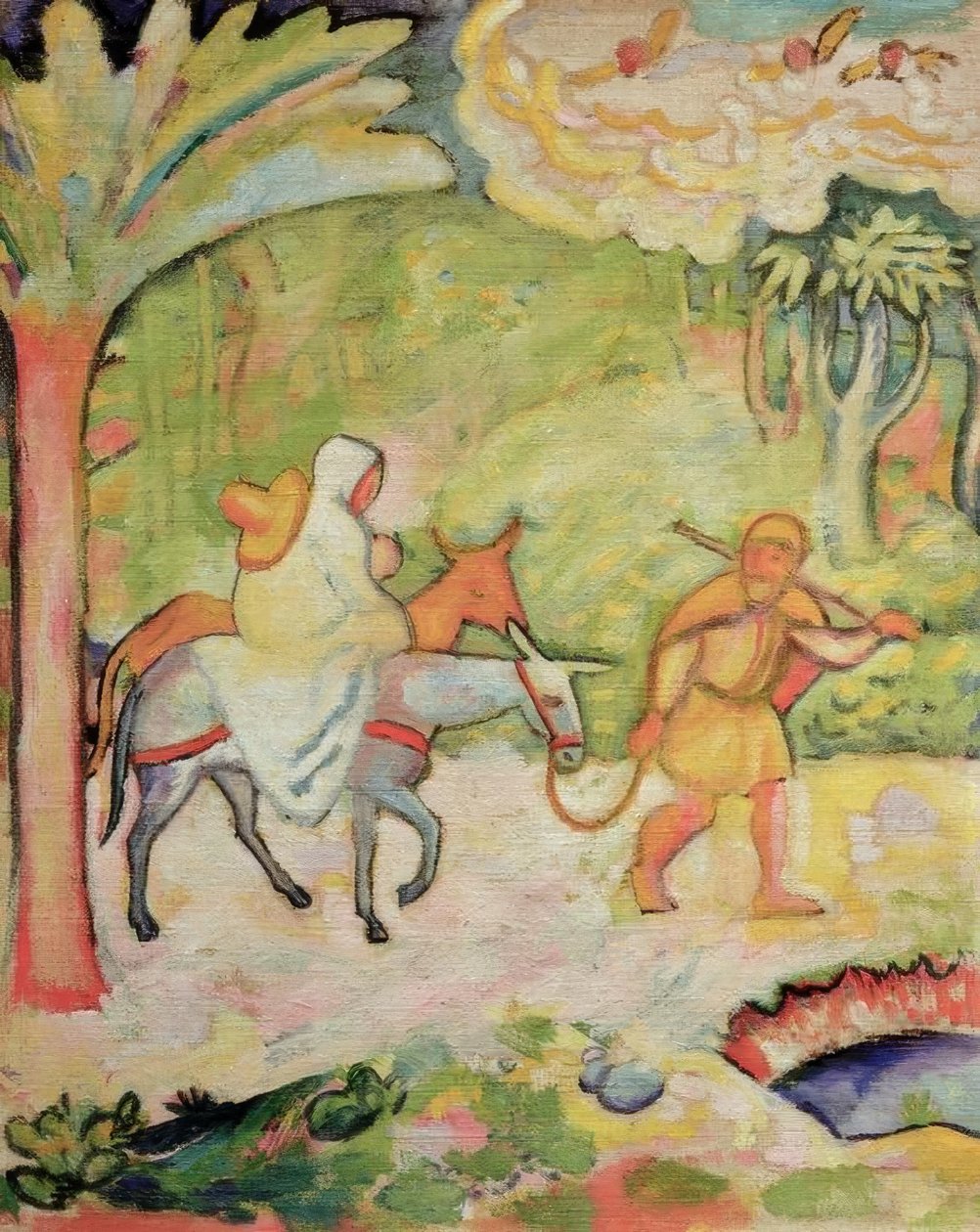 Huida a Egipto de August Macke