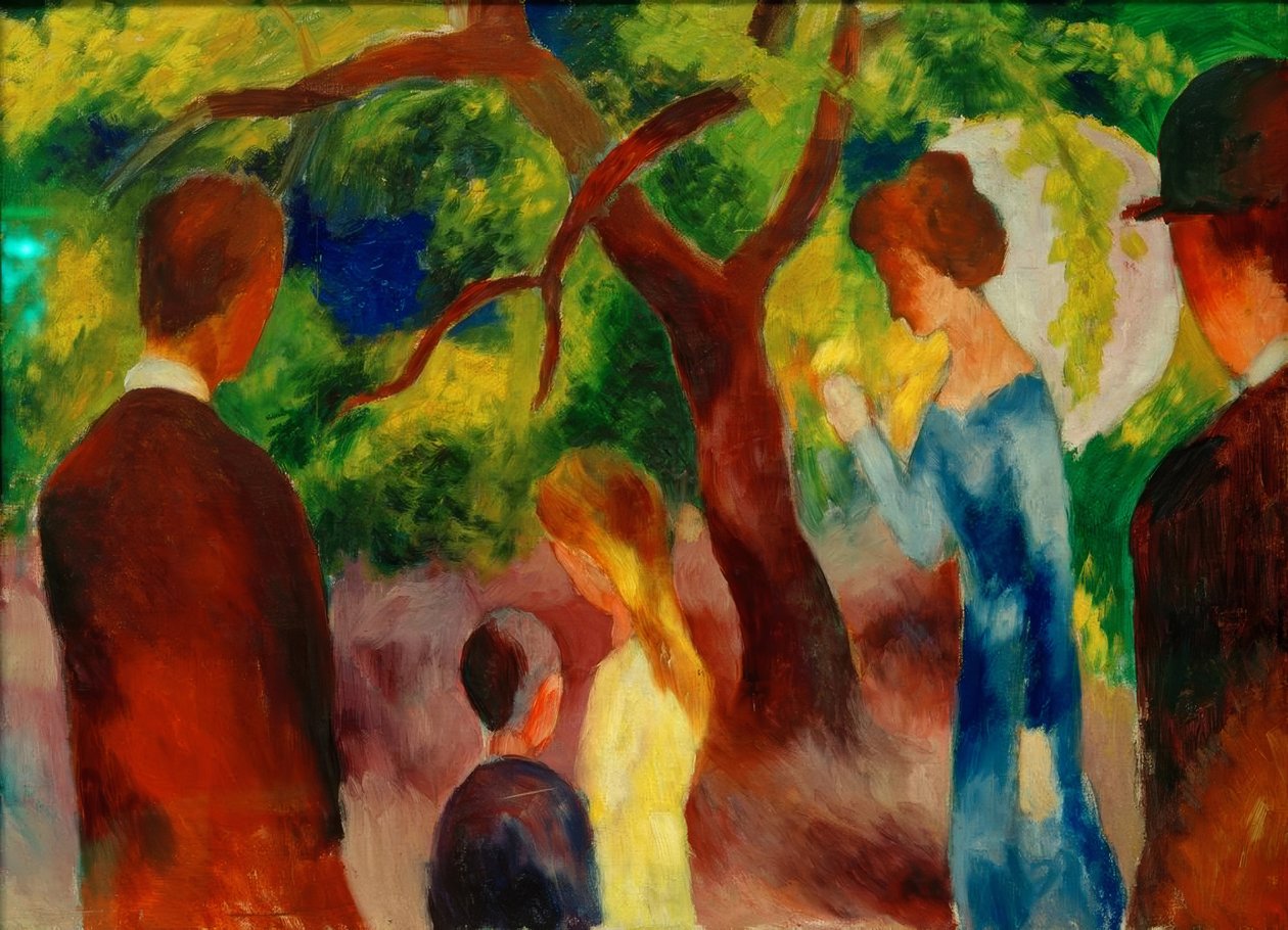 Gran paseo: gente en el jardín de August Macke