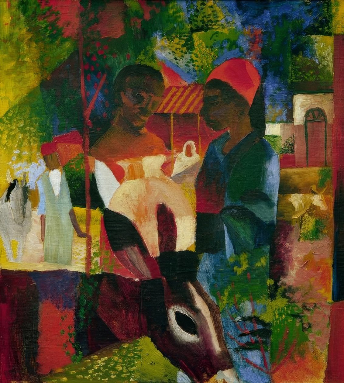 Mercado en Túnez de August Macke