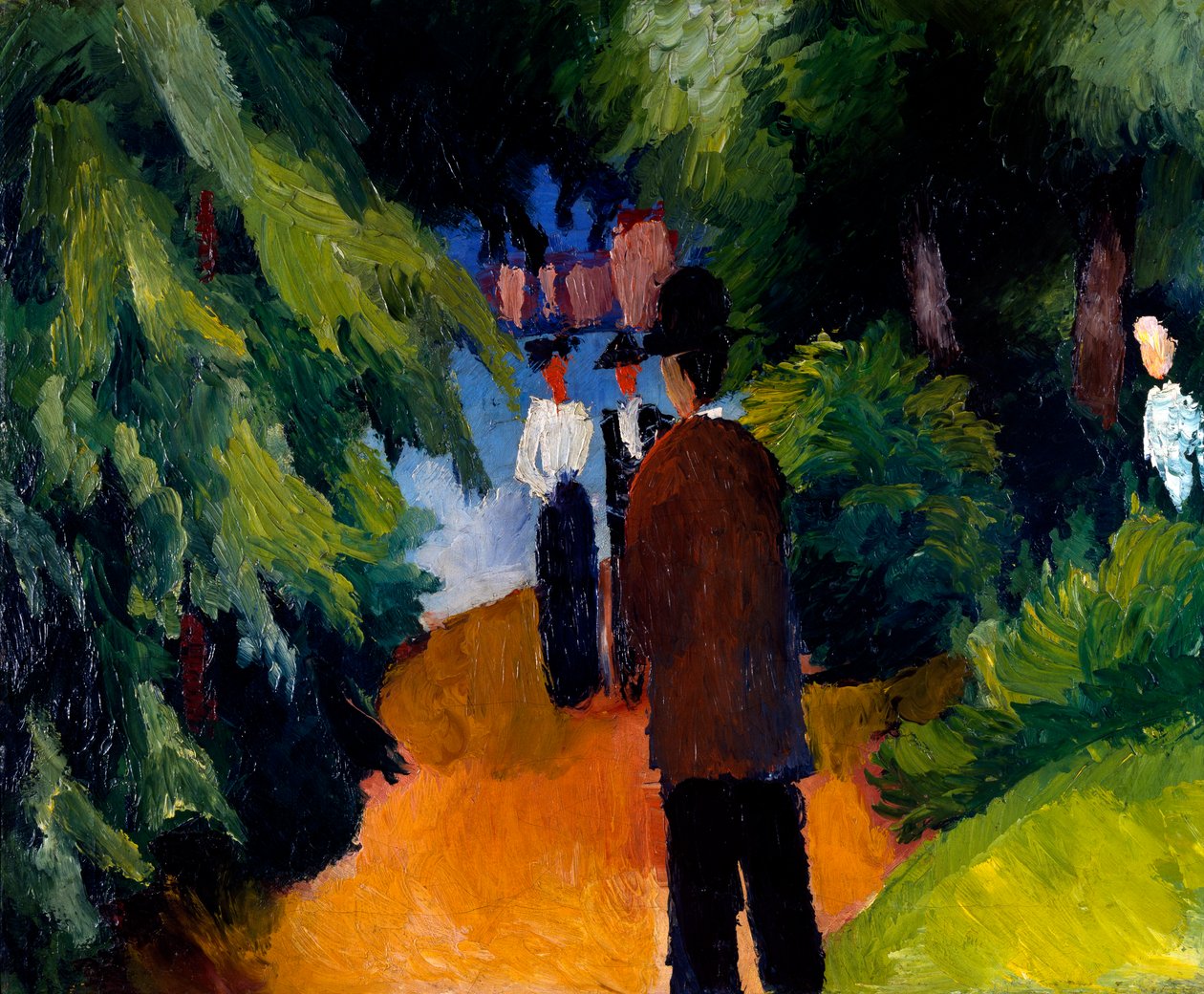 Parque con estanque de August Macke