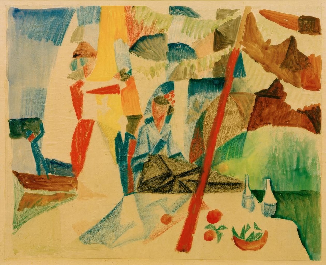 Picnic después de Navegar de August Macke