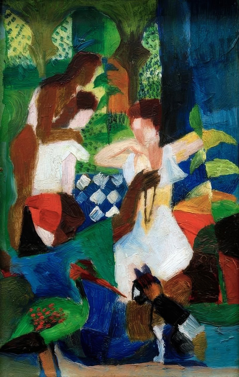 Vendedor de joyas turco de August Macke