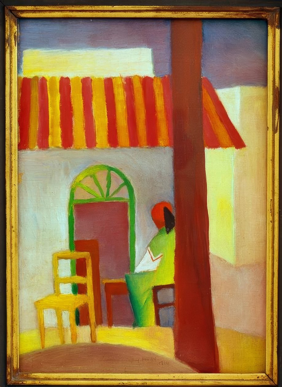 Café turco I de August Macke