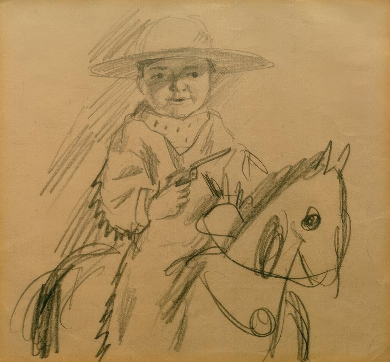 Walter como vaquero de August Macke