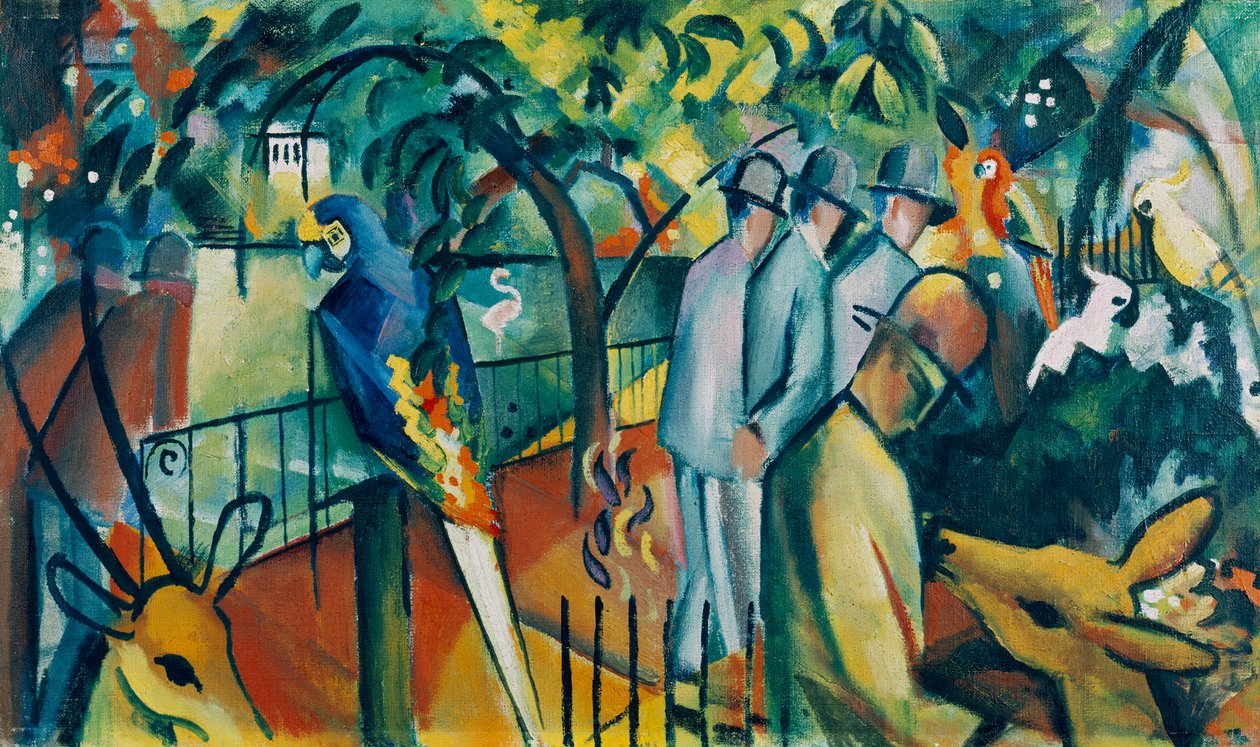 Jardín Zoológico I de August Macke