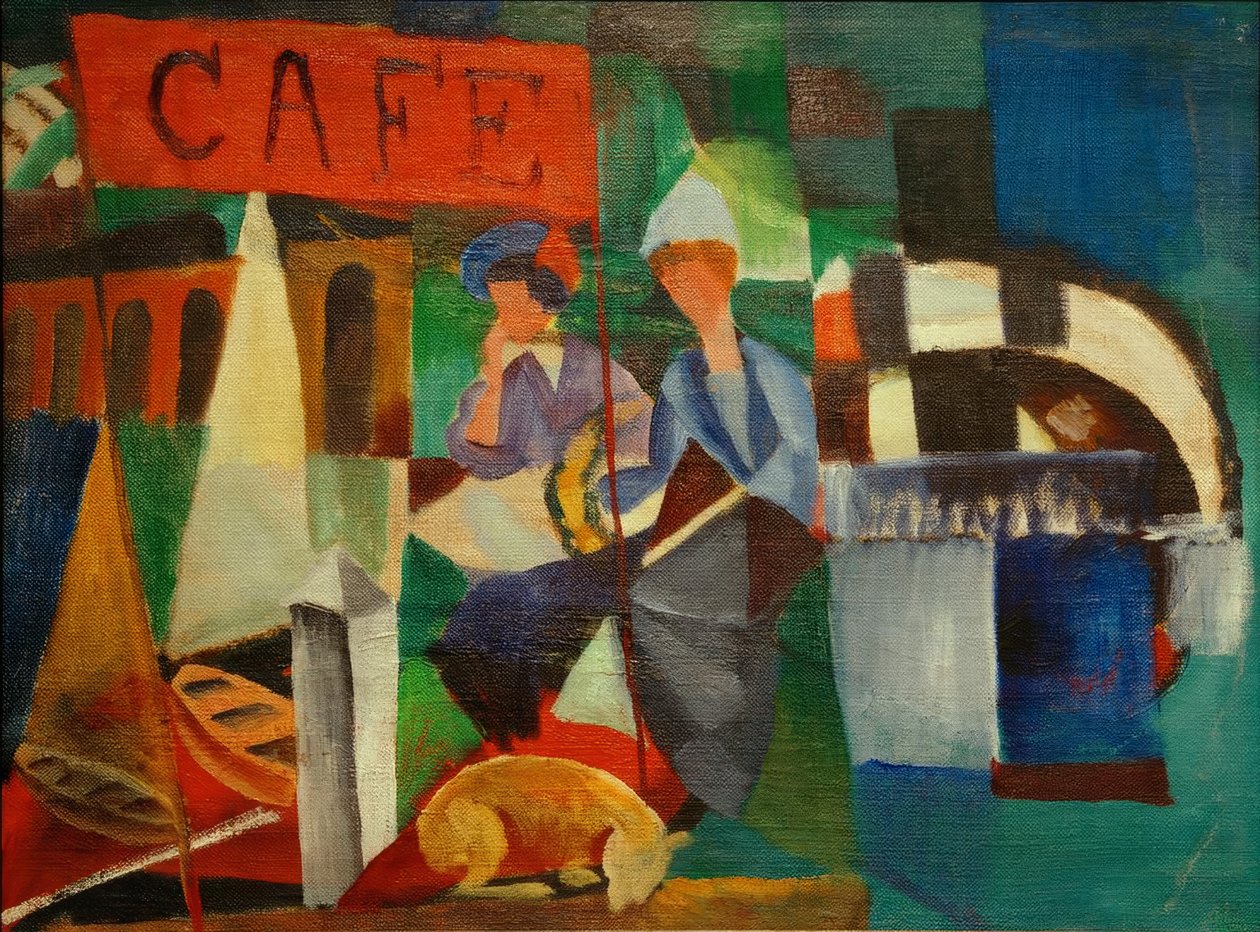 Dos damas en el café de August Macke