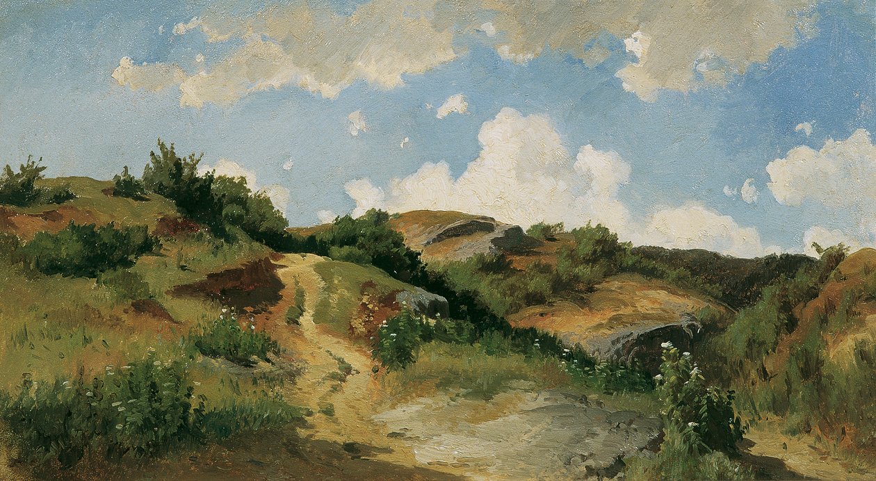 paisaje húngaro de August Schaeffer von Wienwald