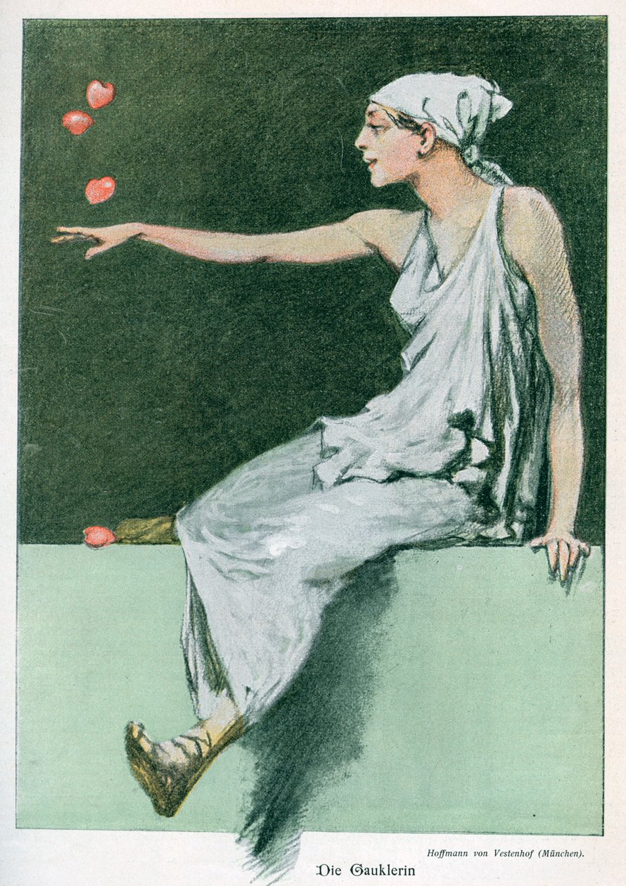 Die Gauklerin de August von Vestenhof Hoffmann