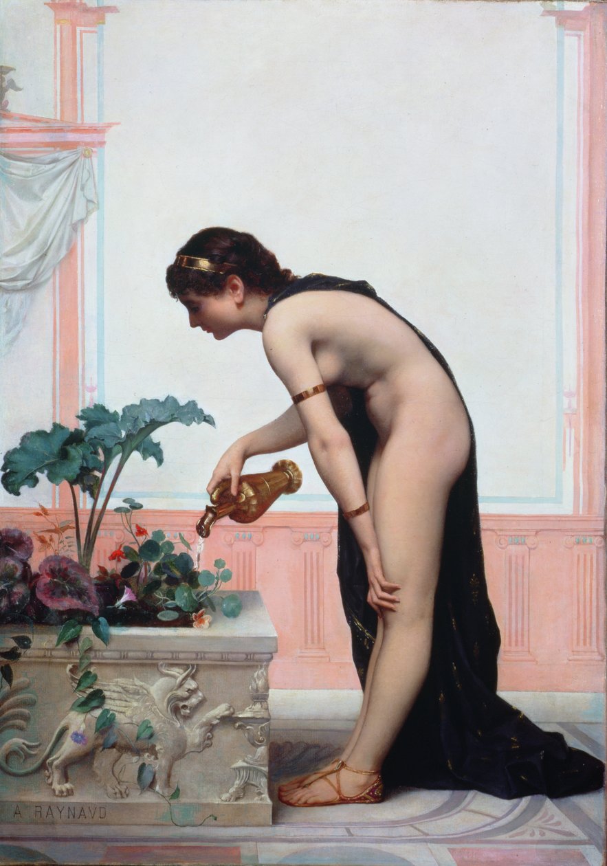 Regando el jardín de Auguste Raynaud