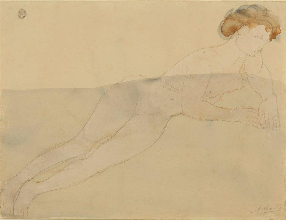Estudio de desnudo de Auguste Rodin
