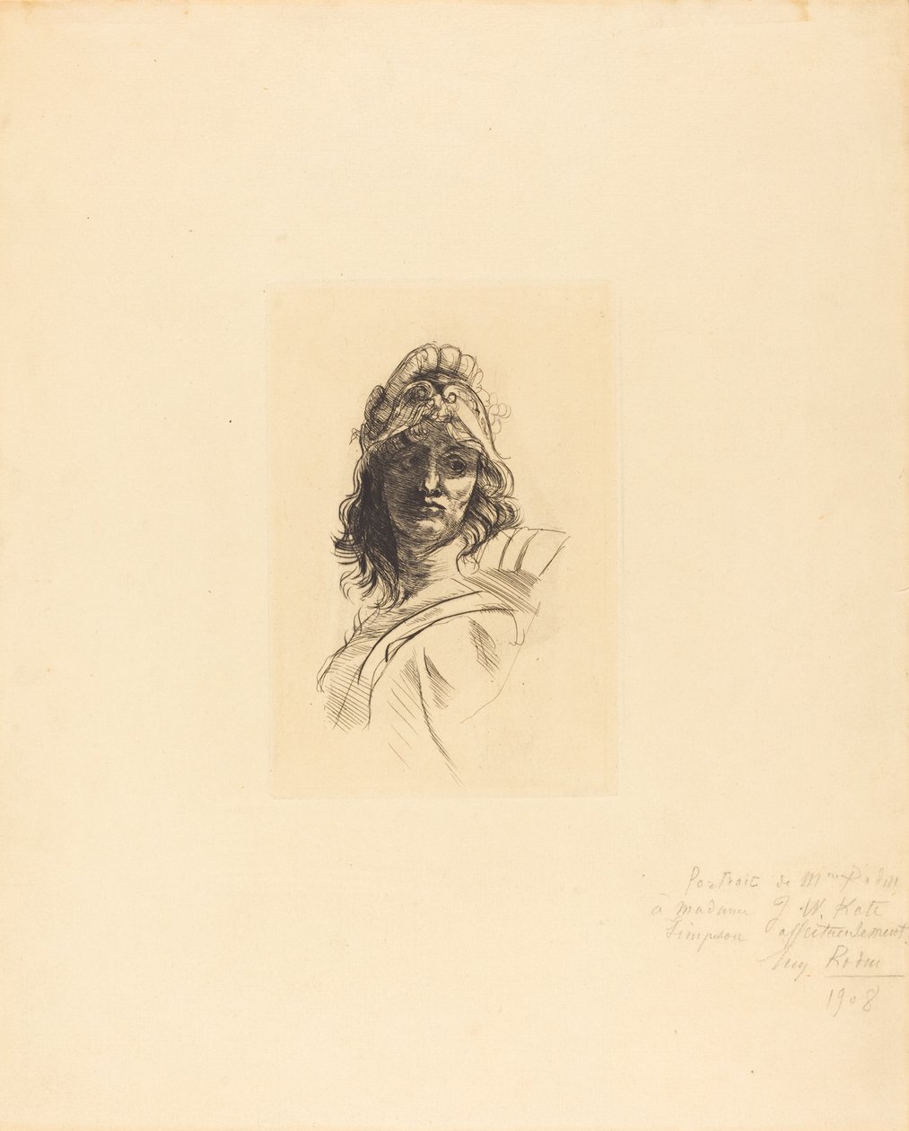 Busto de Bellona de Auguste Rodin