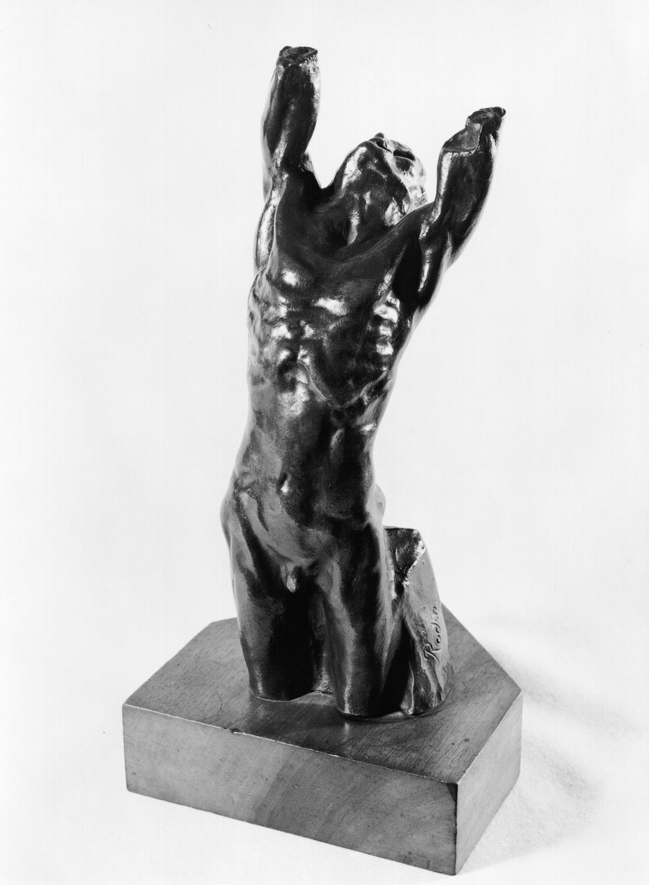 Adolescente desesperado, o Narciso, 1885-90 de Auguste Rodin
