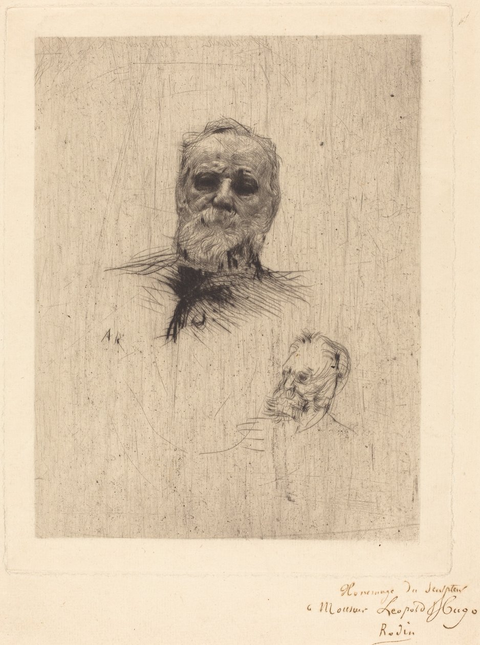 Victor Hugo, de frente de Auguste Rodin