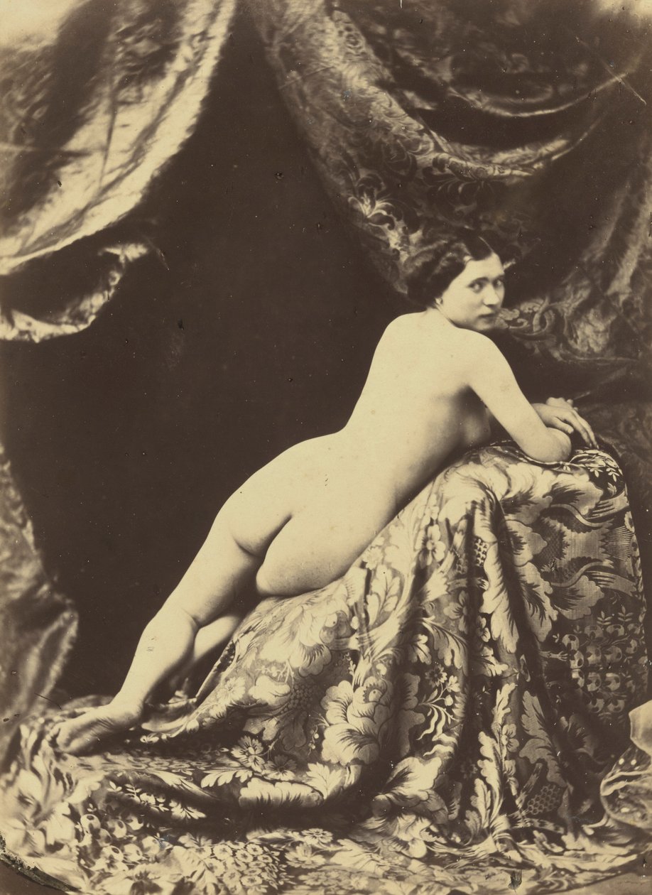 Estudio de desnudo,c. 1855 (foto) de Auguste Belloc