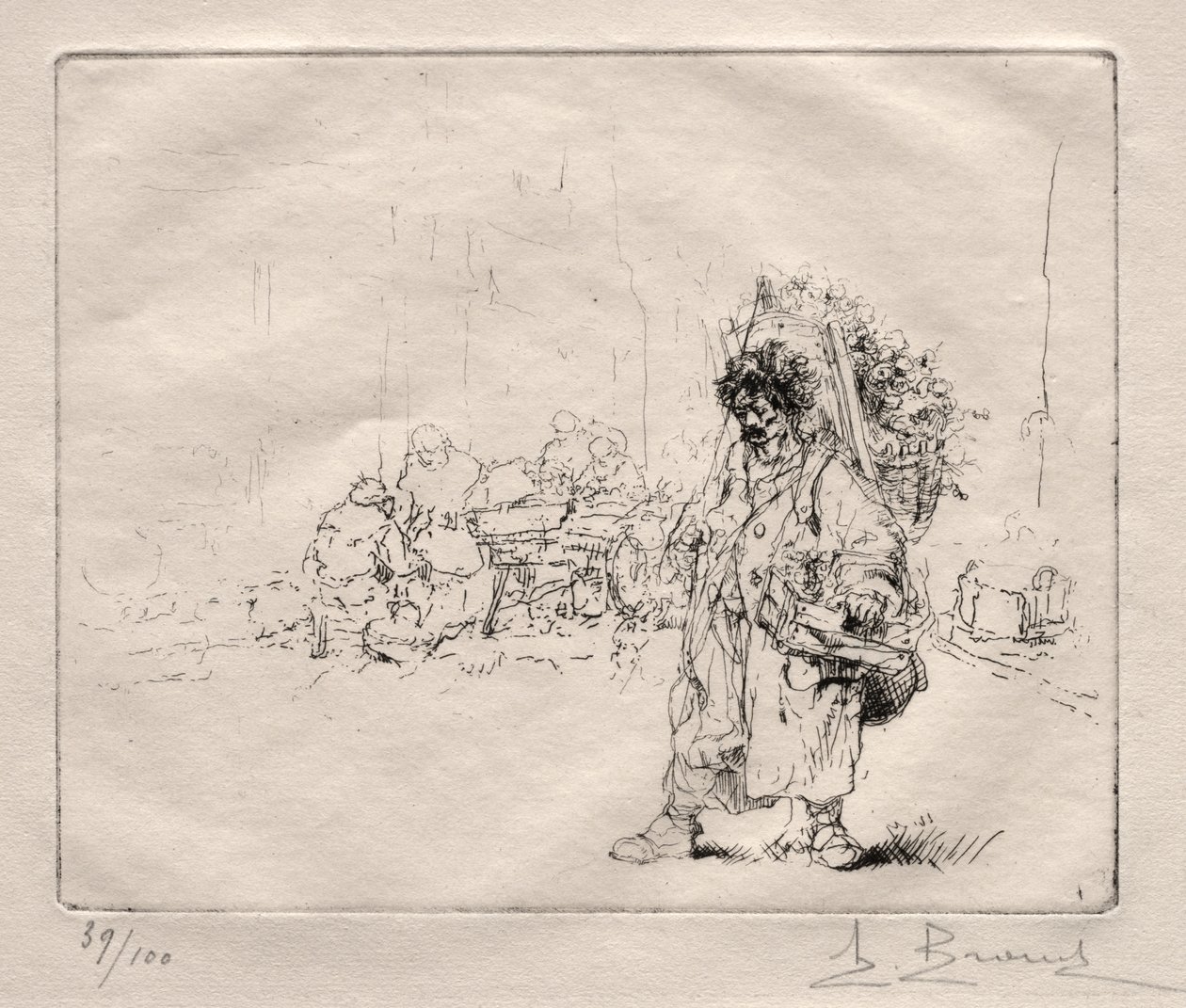 Marchand a la Hotte de Auguste Brouet