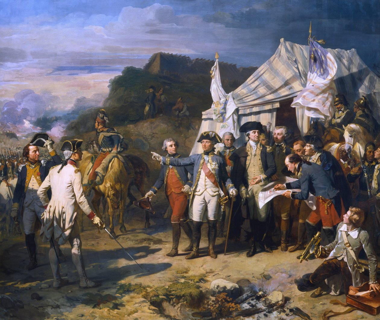Sitio de Yorktown de Louis Charles Auguste Couder