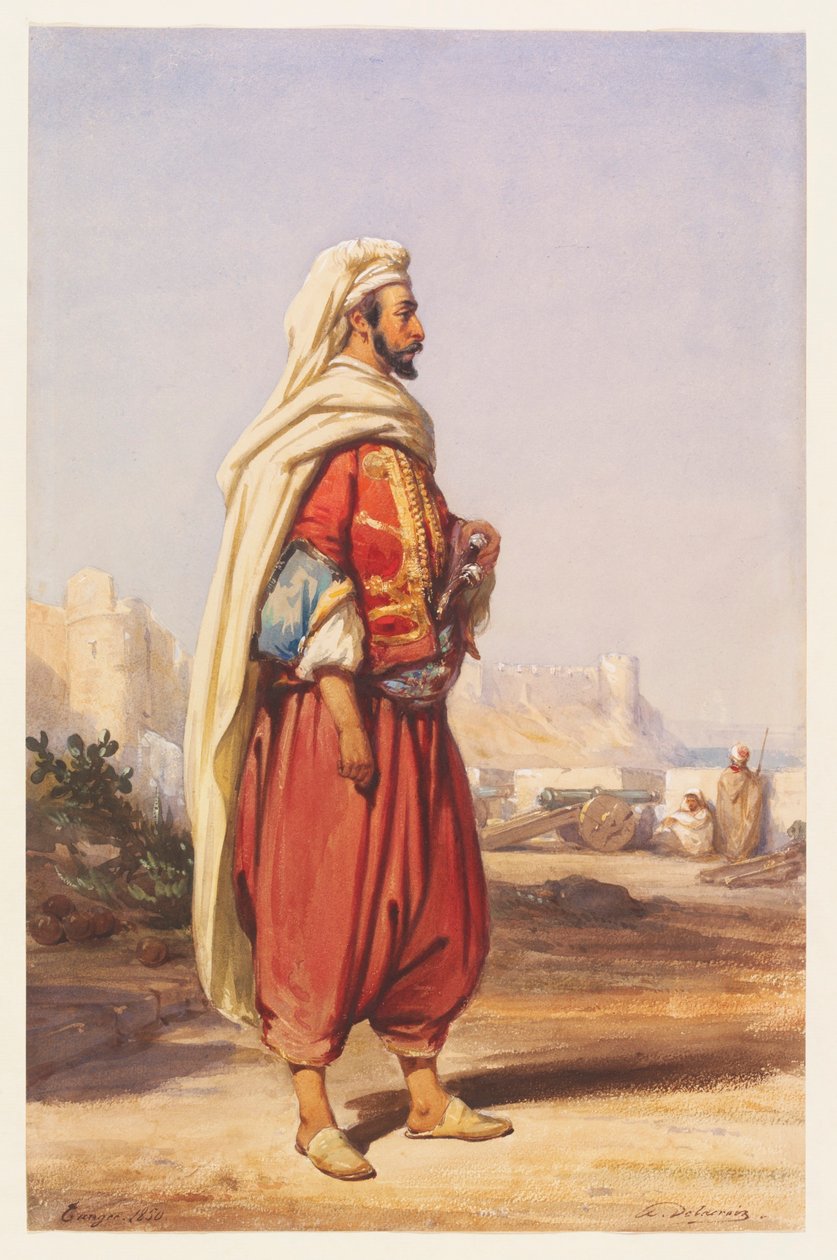 Un emir marroquí de Auguste Delacroix