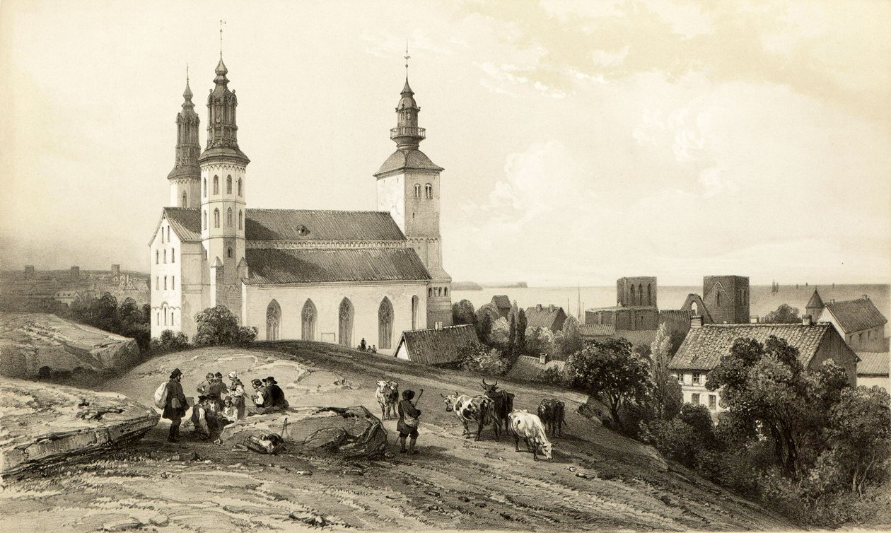 Iglesia de Santa María en Wisby de Auguste Etienne Francois Mayer