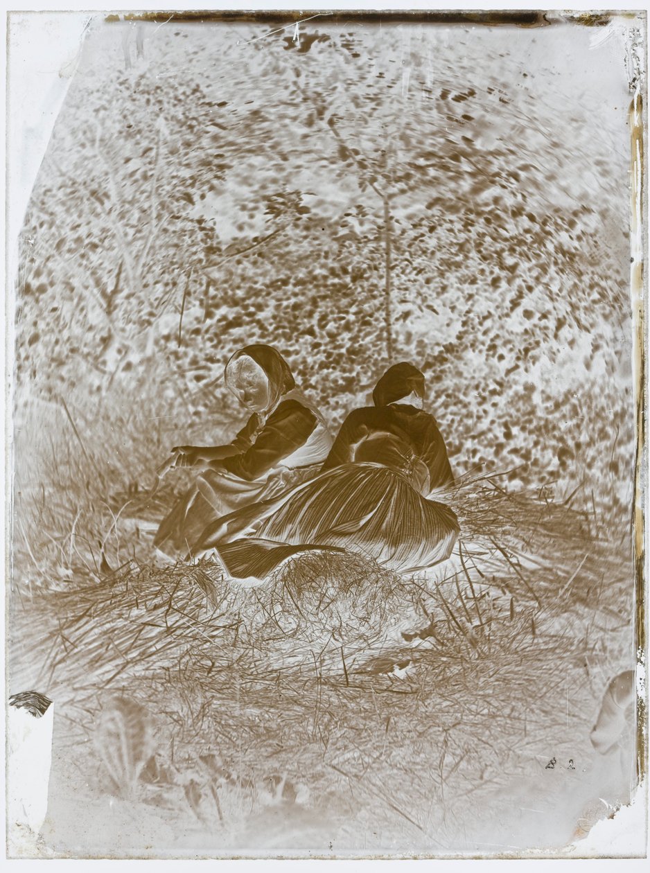 Dos campesinas sentadas de Auguste Giraudon