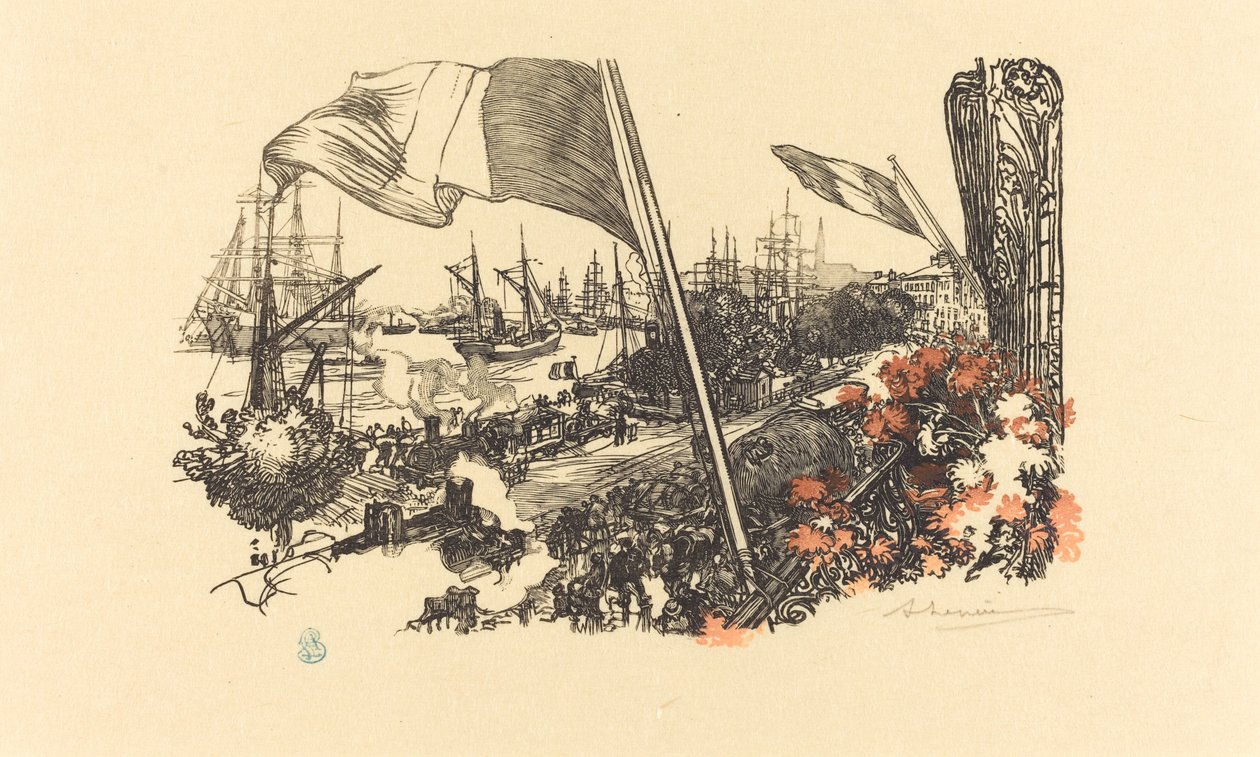 Página de dedicación de Auguste Lepere