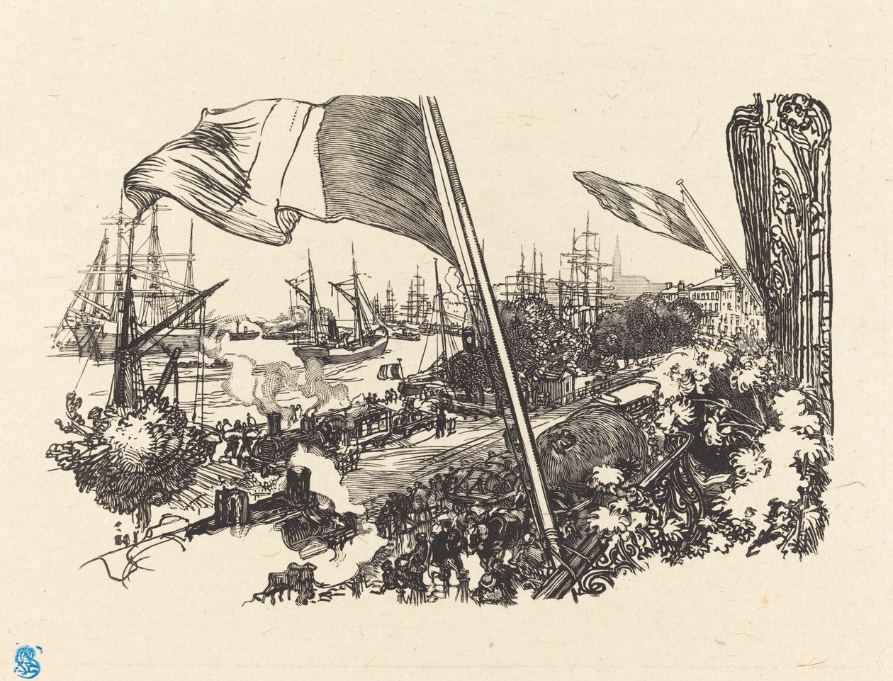Página de dedicación, publicada en 1900 de Auguste Lepere