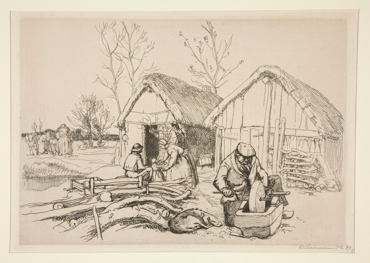 La casa del leñador (Vend?e) (El Leñador de Auguste Lepere