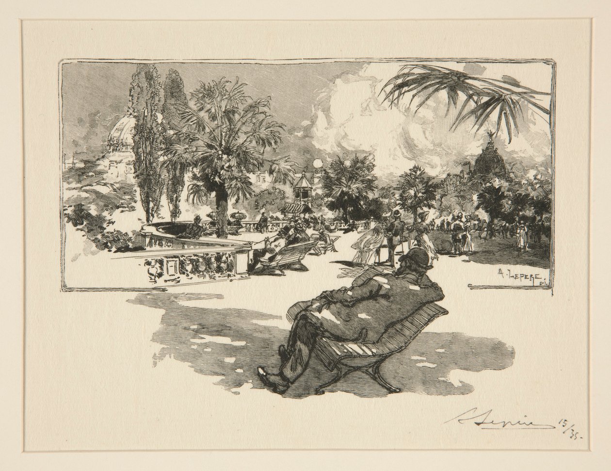 La terraza de las Artes Liberales de Auguste Lepere