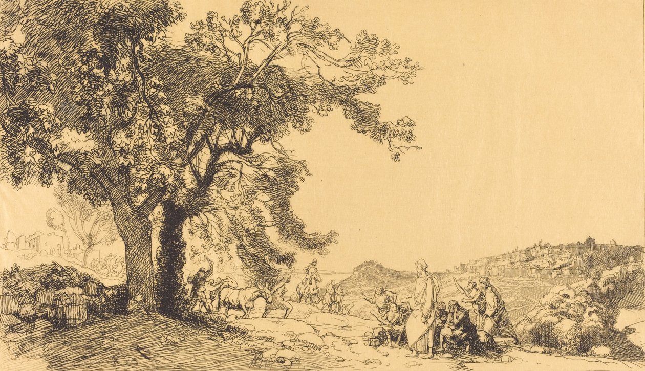 Le Christ au matin de rameaux, 1918 de Auguste Lepere