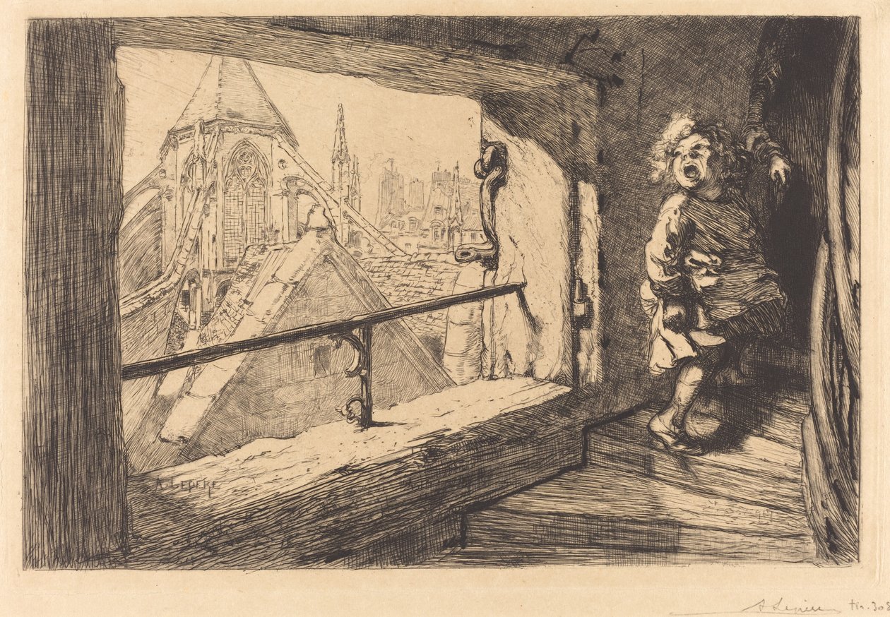 Los techos de Saint-Severin de Auguste Lepere