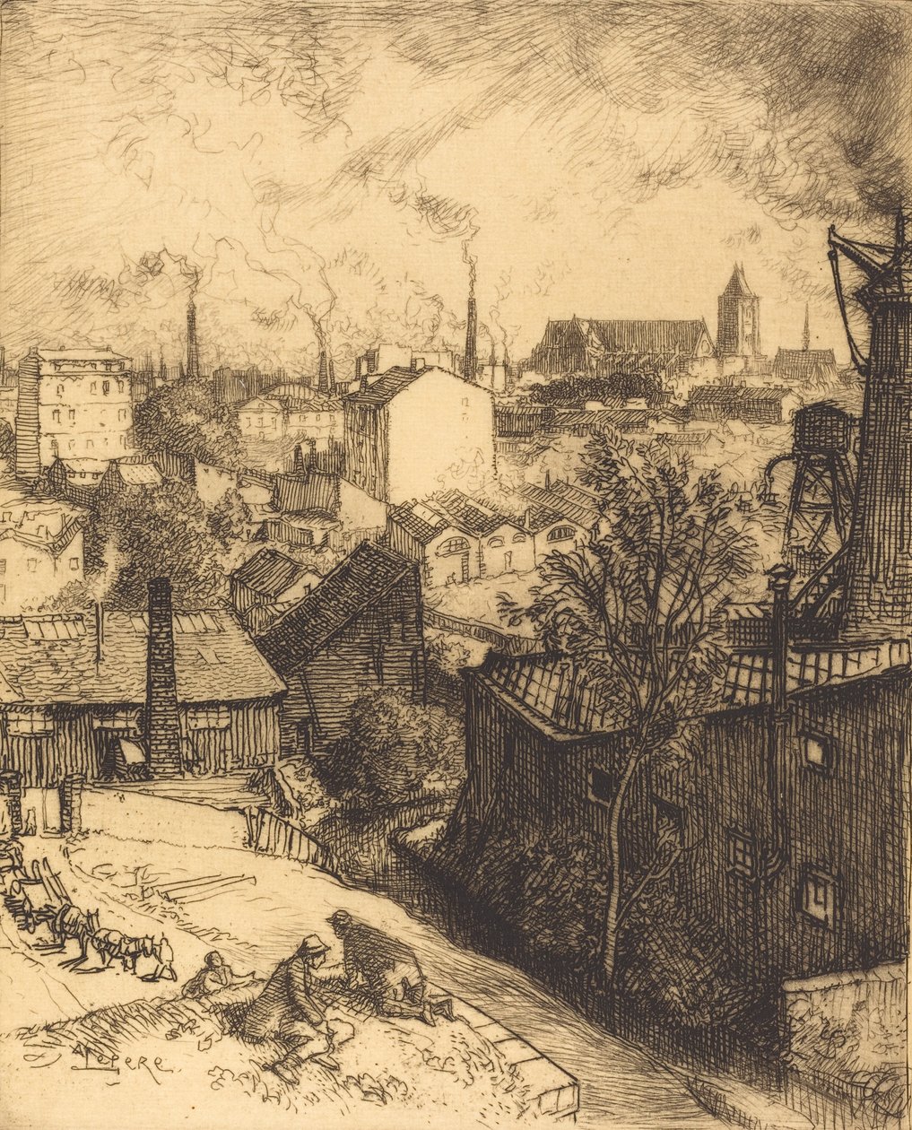 Recuerdo de San Denis de Auguste Lepere
