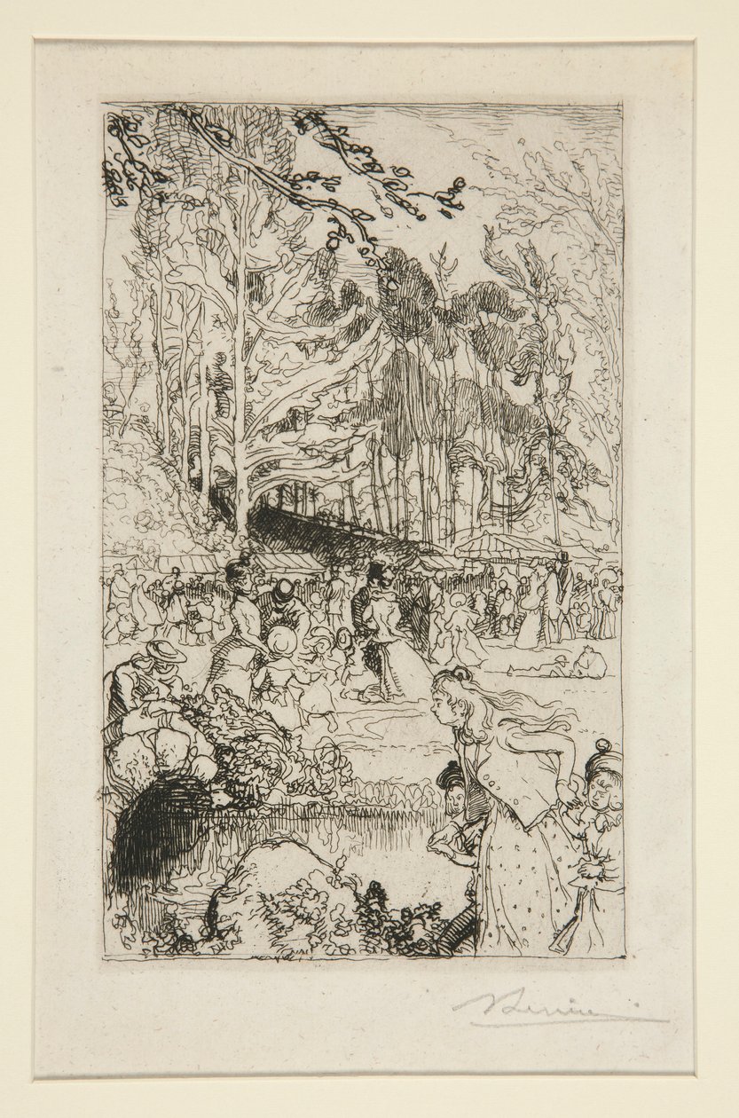 Domingo por la tarde en Nantes de Auguste Lepere