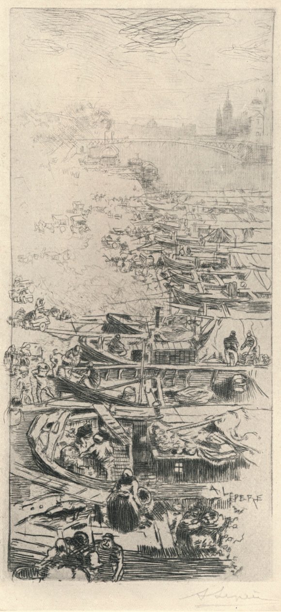 El Mercado de Manzanas de Auguste Louis Lepère