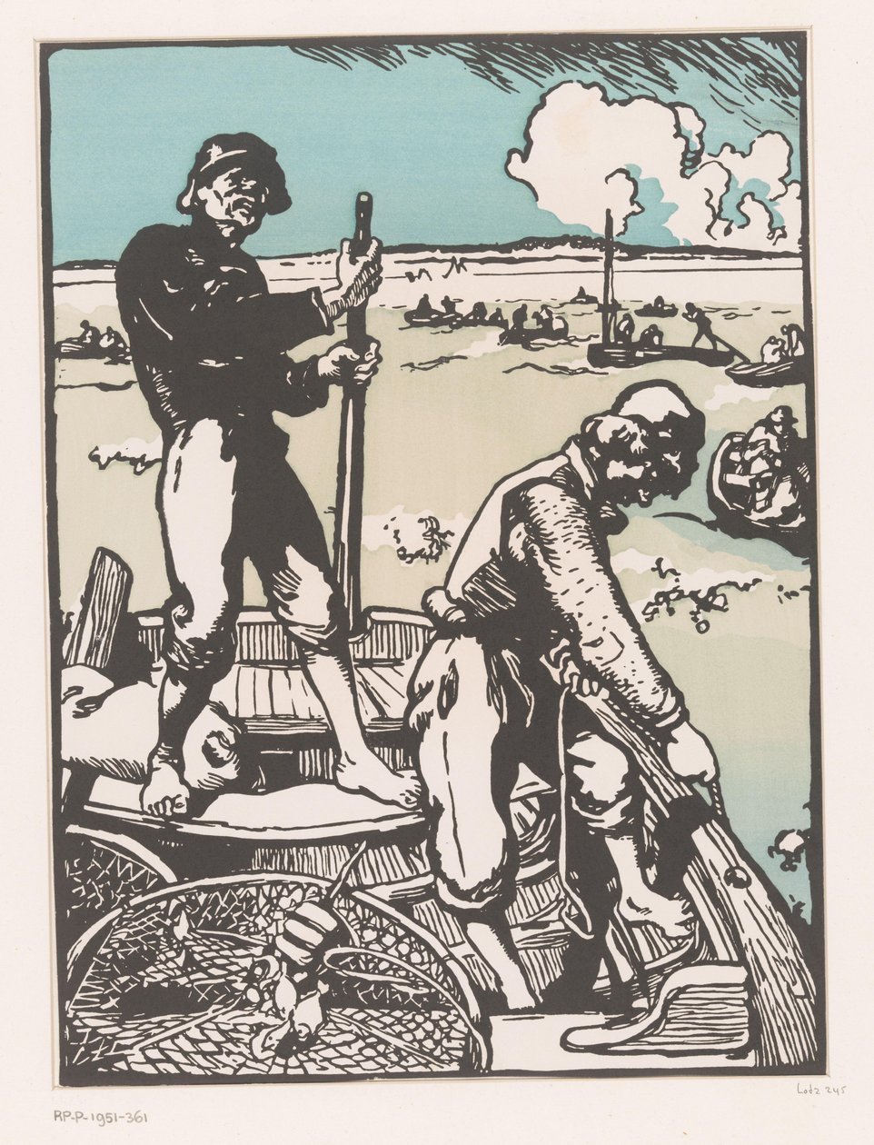 Dos viseras
Pescadores de camarones de Auguste Lepere