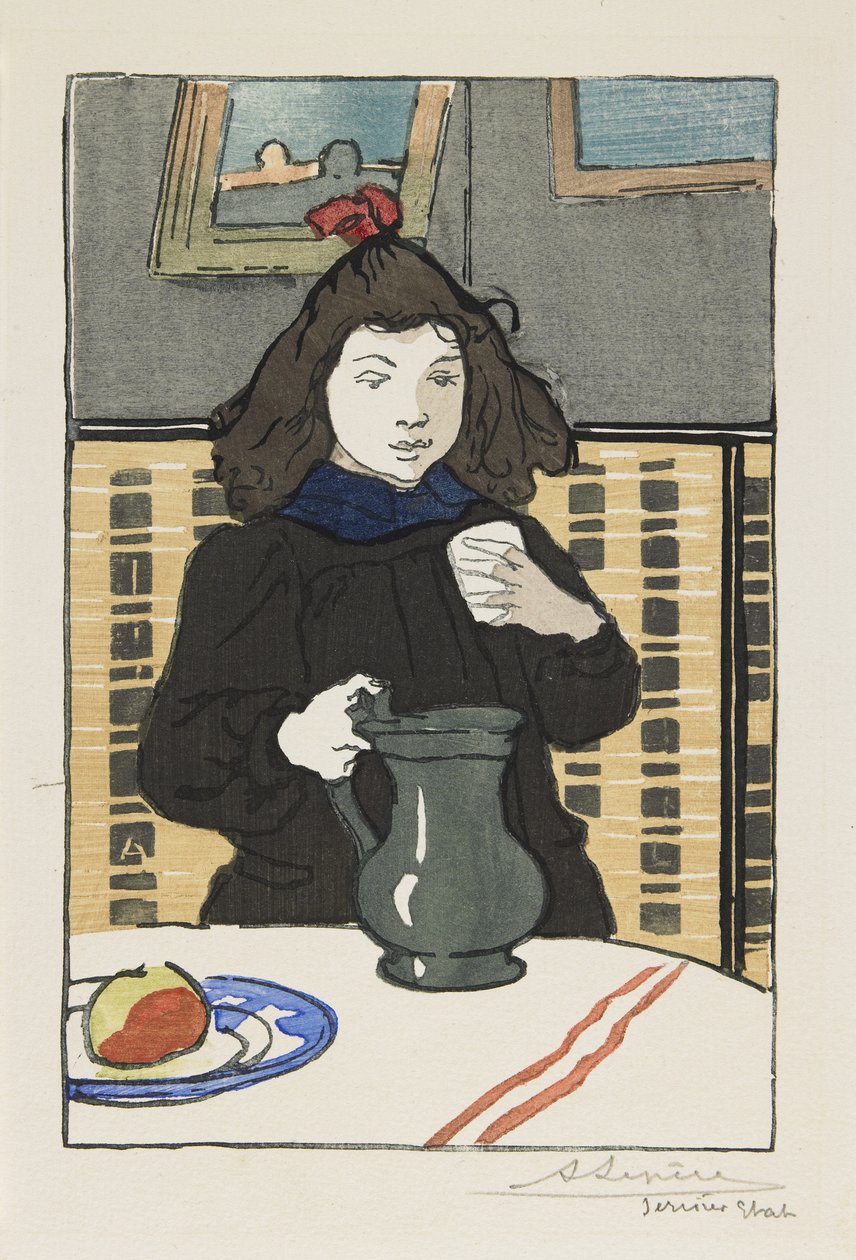 Joven con una jarra, 1890 de Auguste Louis Lepère