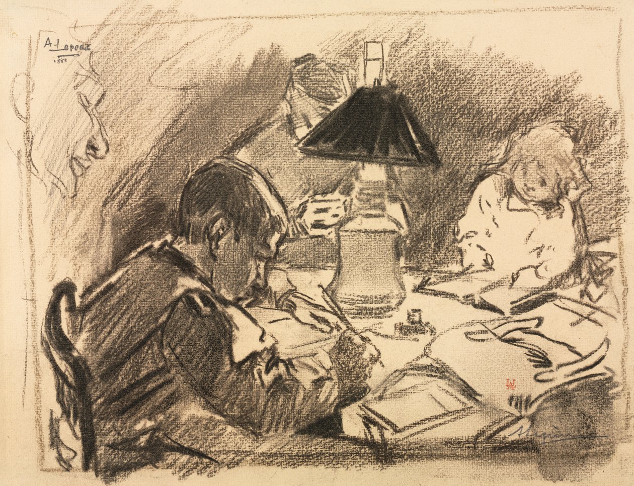 Alrededor de la lámpara de Auguste Louis Lepère