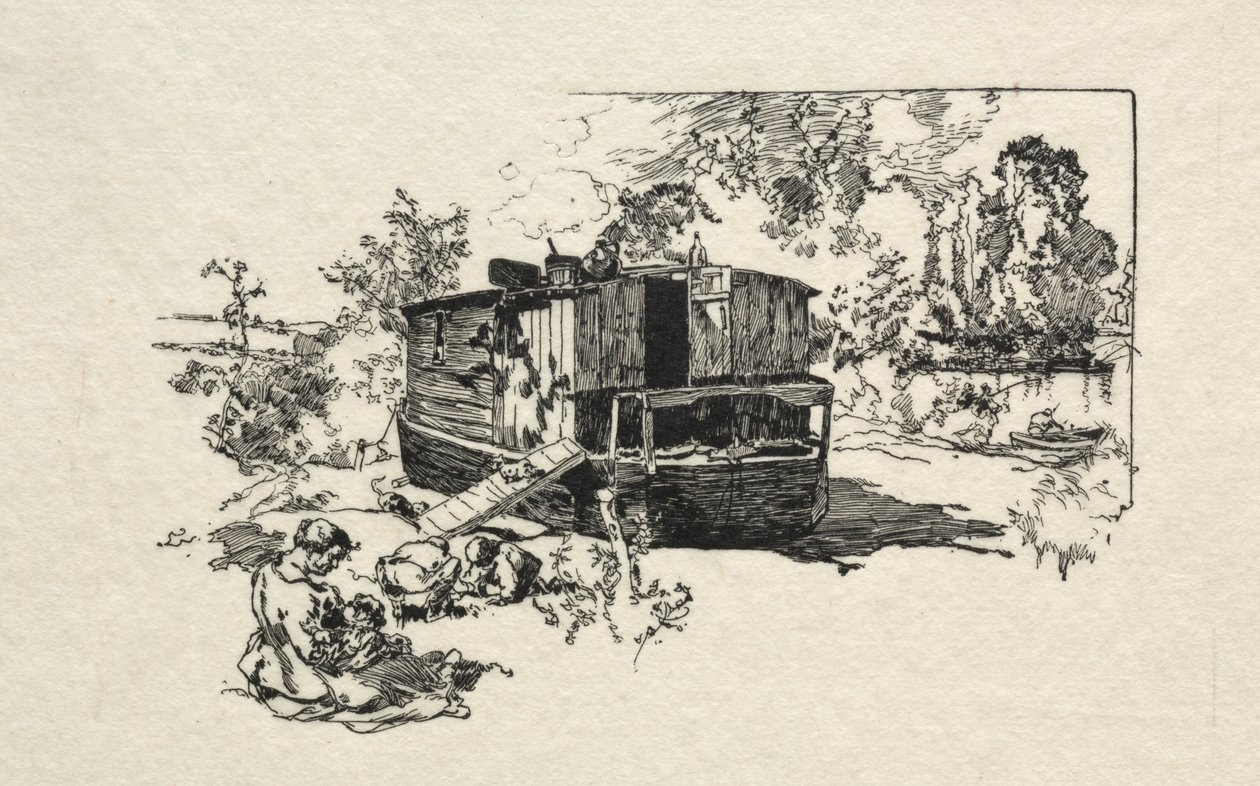 Bateau logement de Auguste Louis Lepère