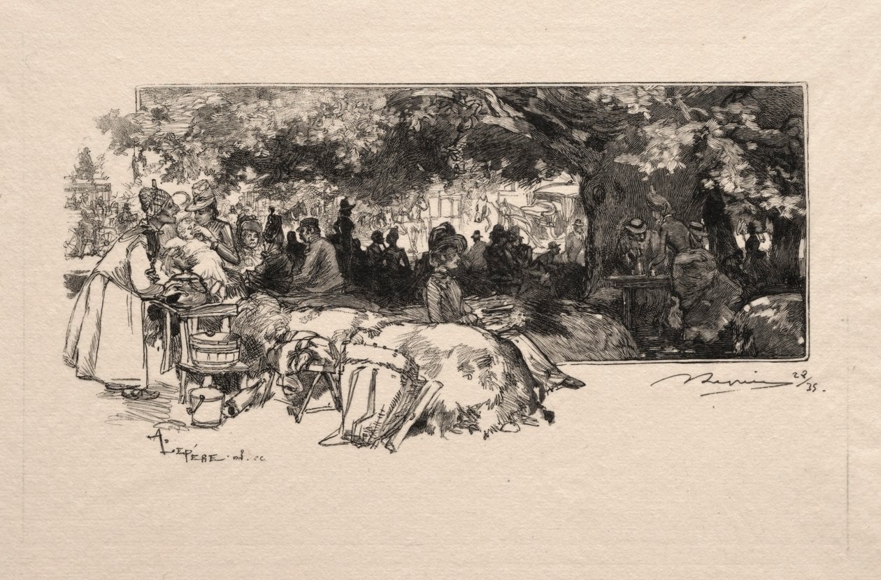 Cantina de la Madre Pichard, 1888 de Auguste Louis Lepère