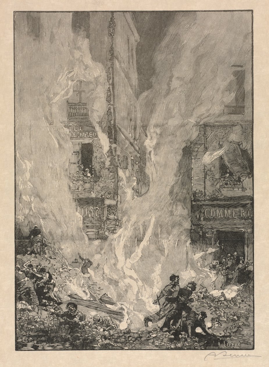 [Fuego de la ciudad] de Auguste Louis Lepère
