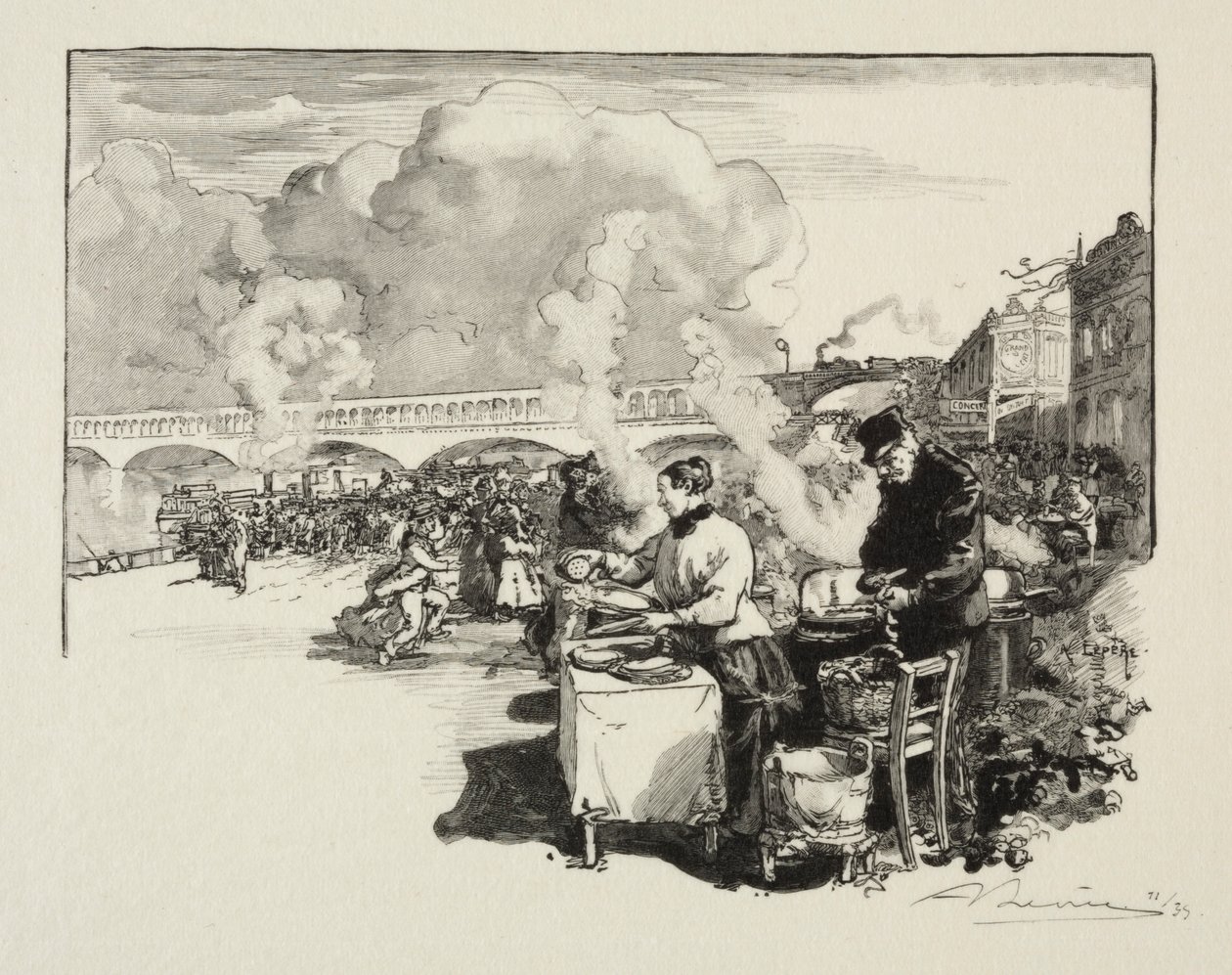 Debarcadère des bateaux-omnibus de Auguste Louis Lepère