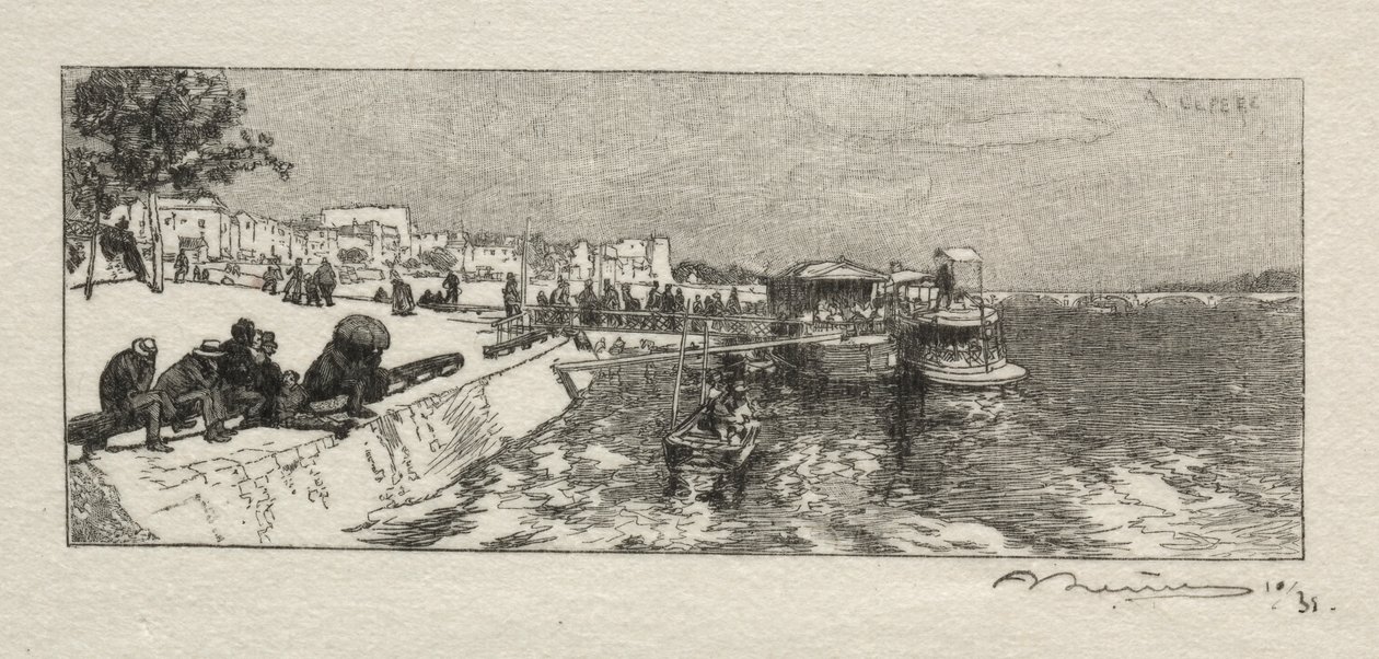 Embarcadero en Bercy de Auguste Louis Lepère
