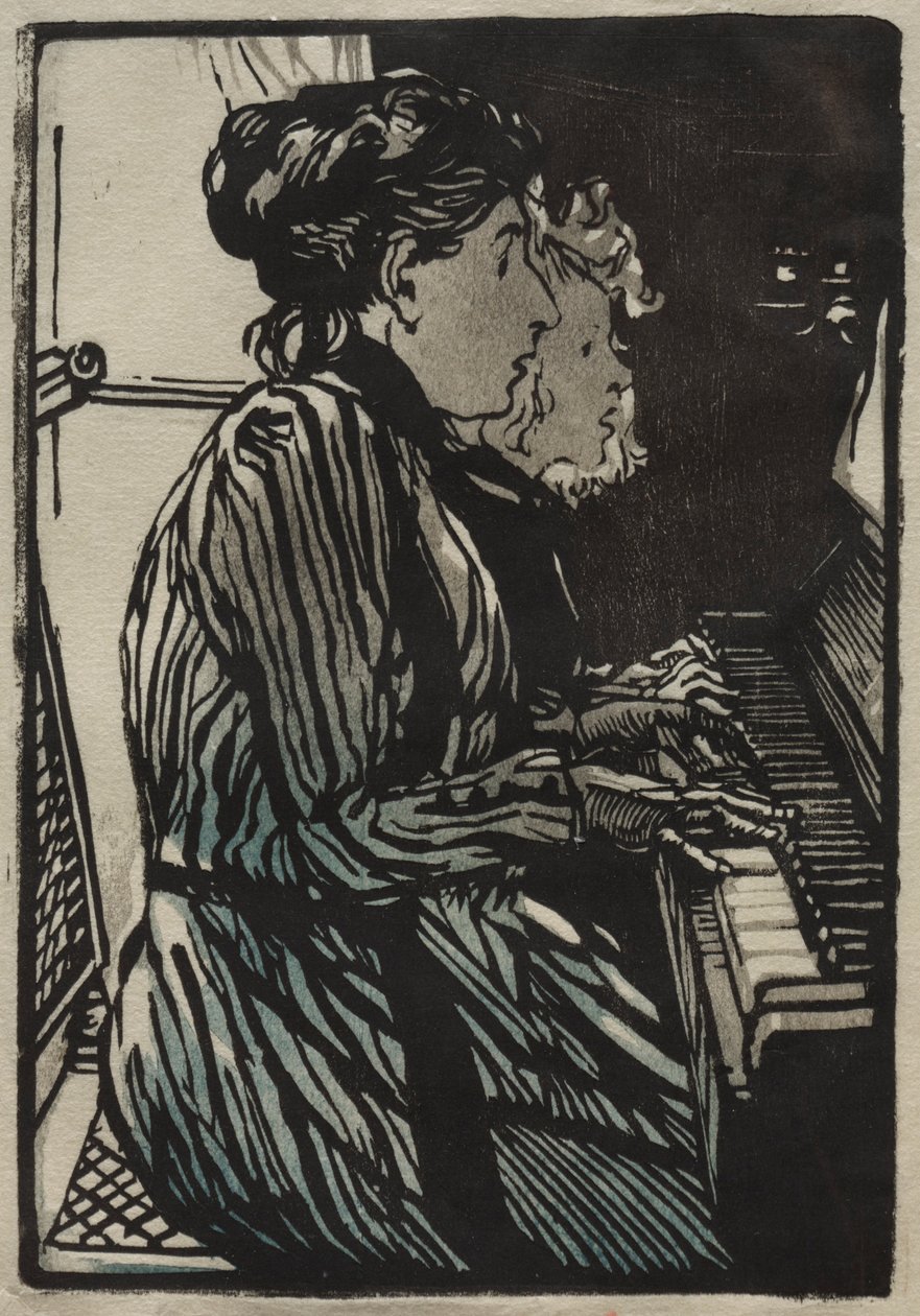Estudio a Cuatro Manos, 1890 de Auguste Louis Lepère
