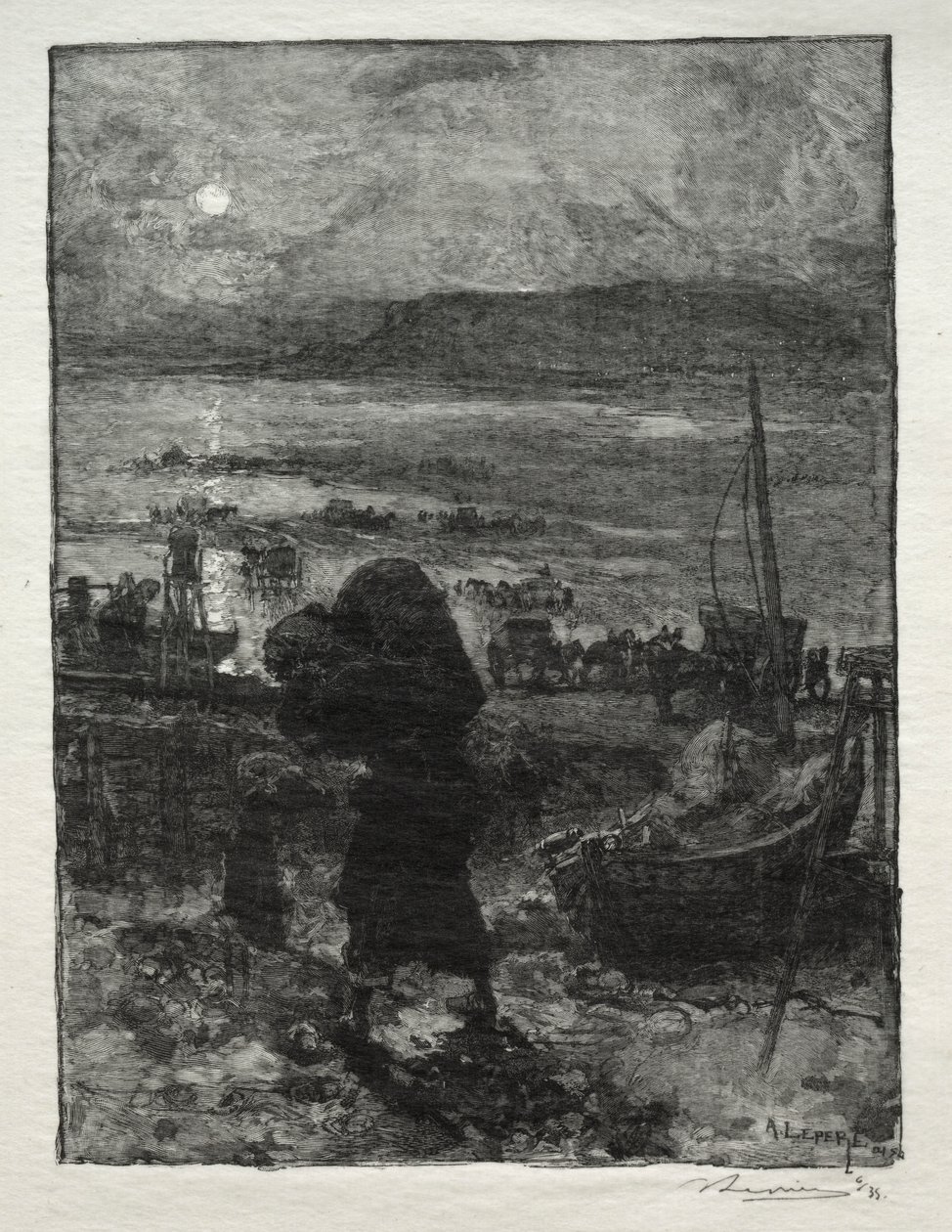 La recolección de arena de Auguste Louis Lepère