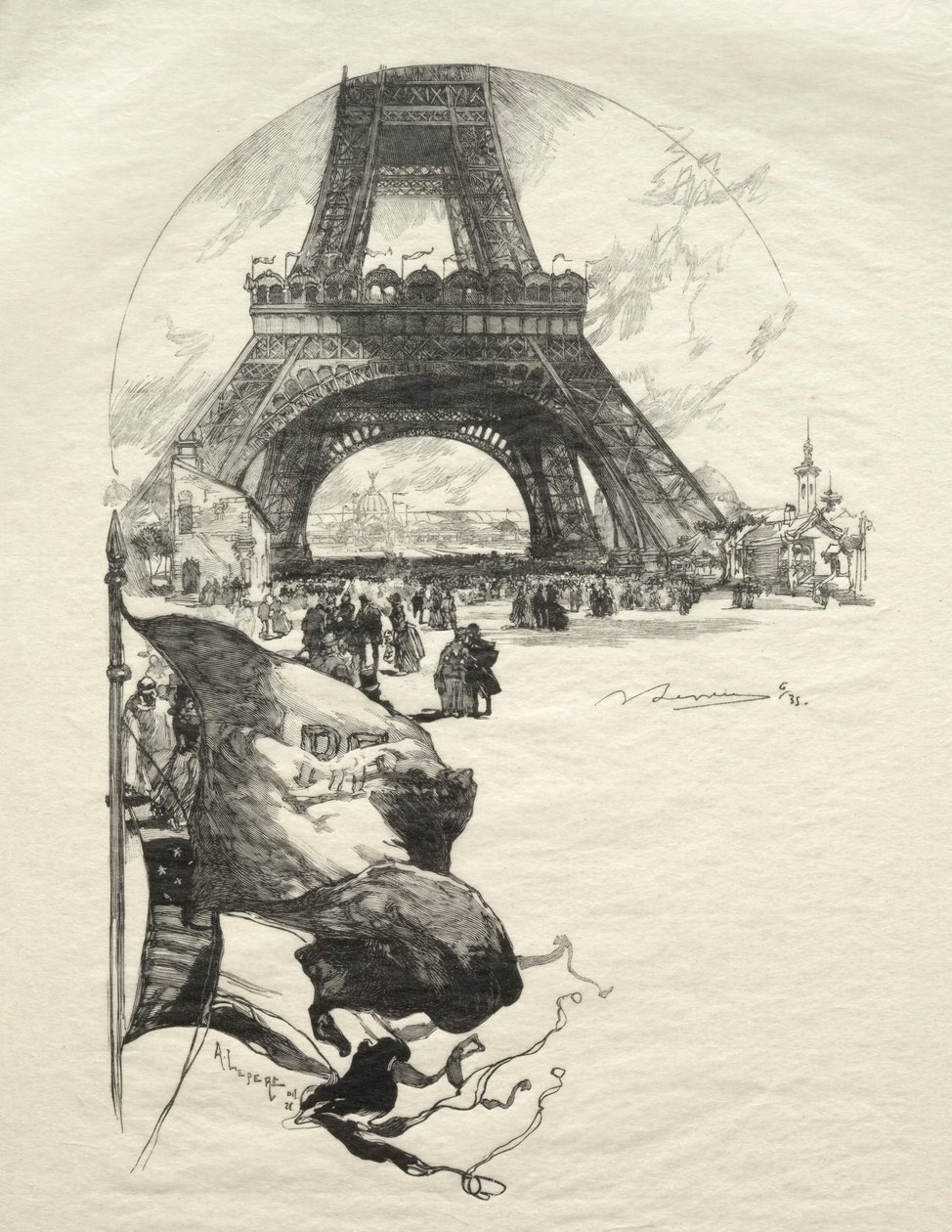 La Torre Eiffel de Auguste Louis Lepère