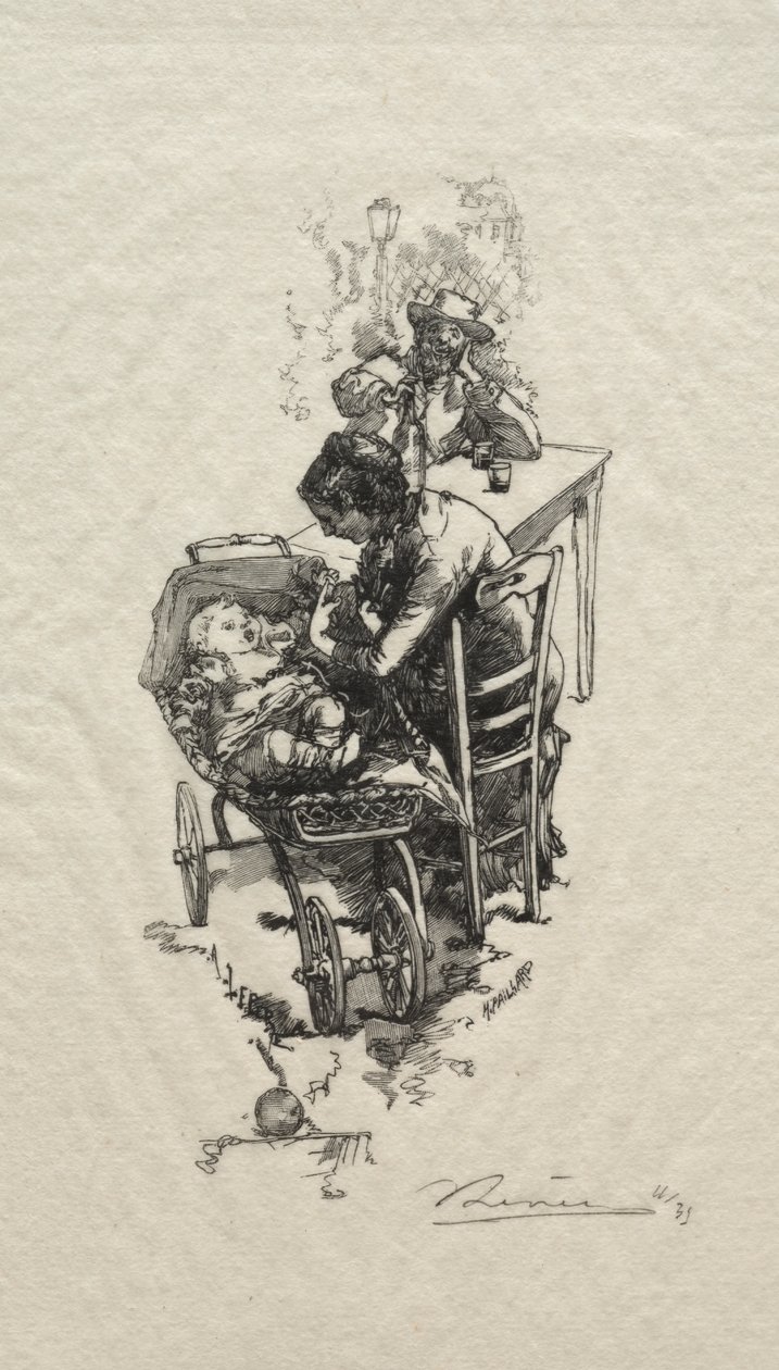 La mujer en la cuna de Auguste Louis Lepère
