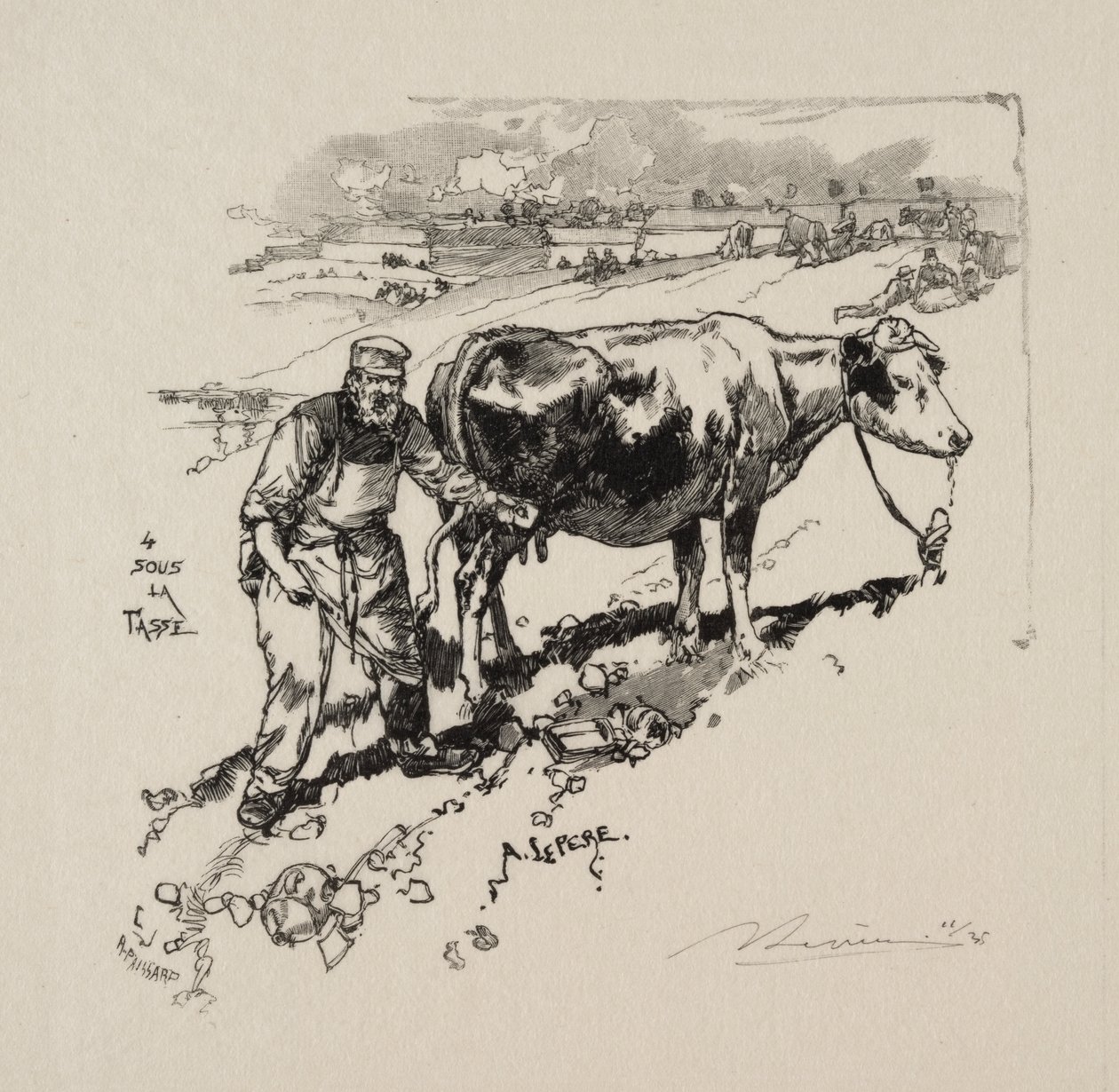 El vendedor de leche de Auguste Louis Lepère