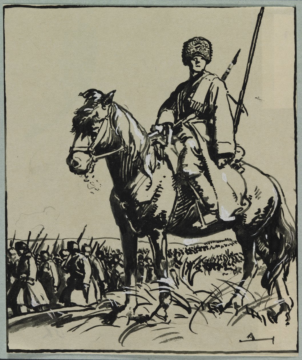 Oficial de cosacos, 1914 de Auguste Louis Lepère