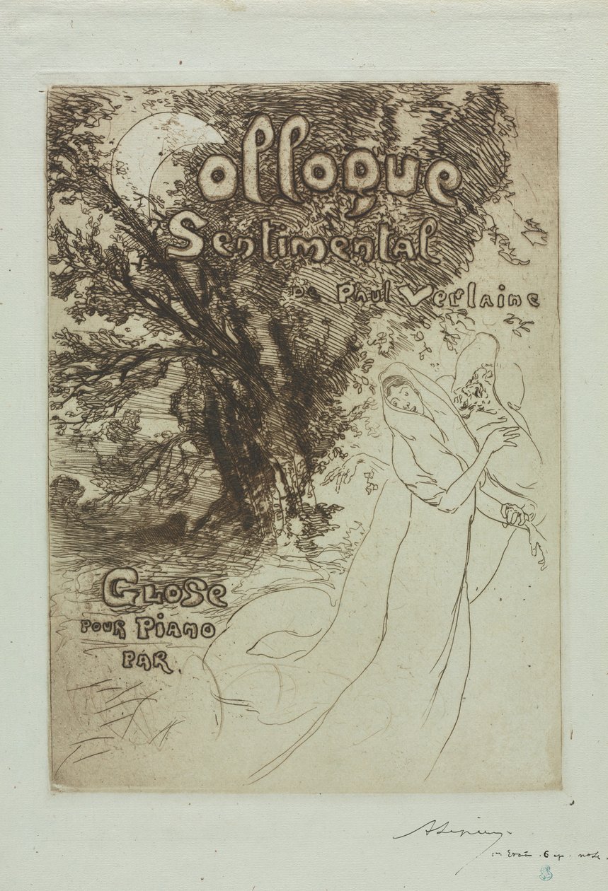 Coloquio sentimental de Paul Verlaine de Auguste Louis Lepère
