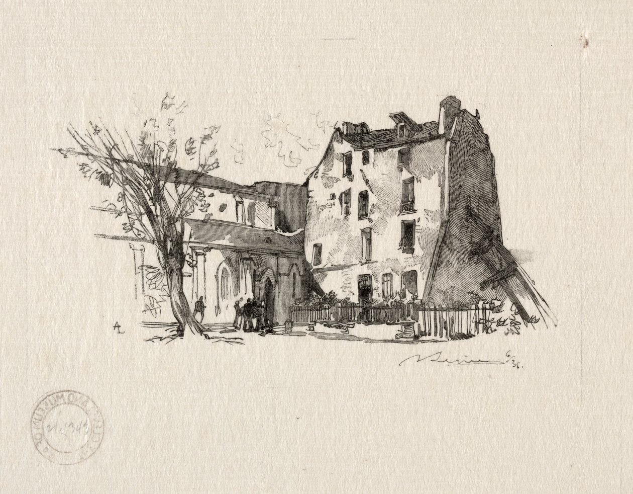 St. Julien le Pauvre: Le Presbytère de Auguste Louis Lepère