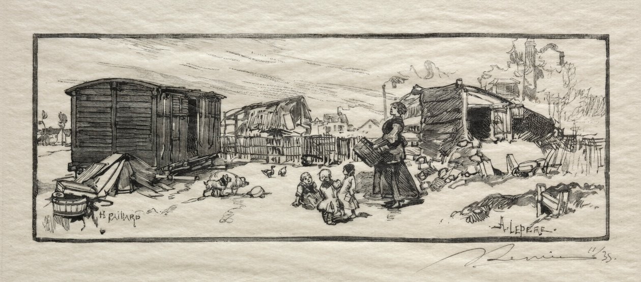 La casa del carruaje Le wagon-logement de Auguste Louis Lepère